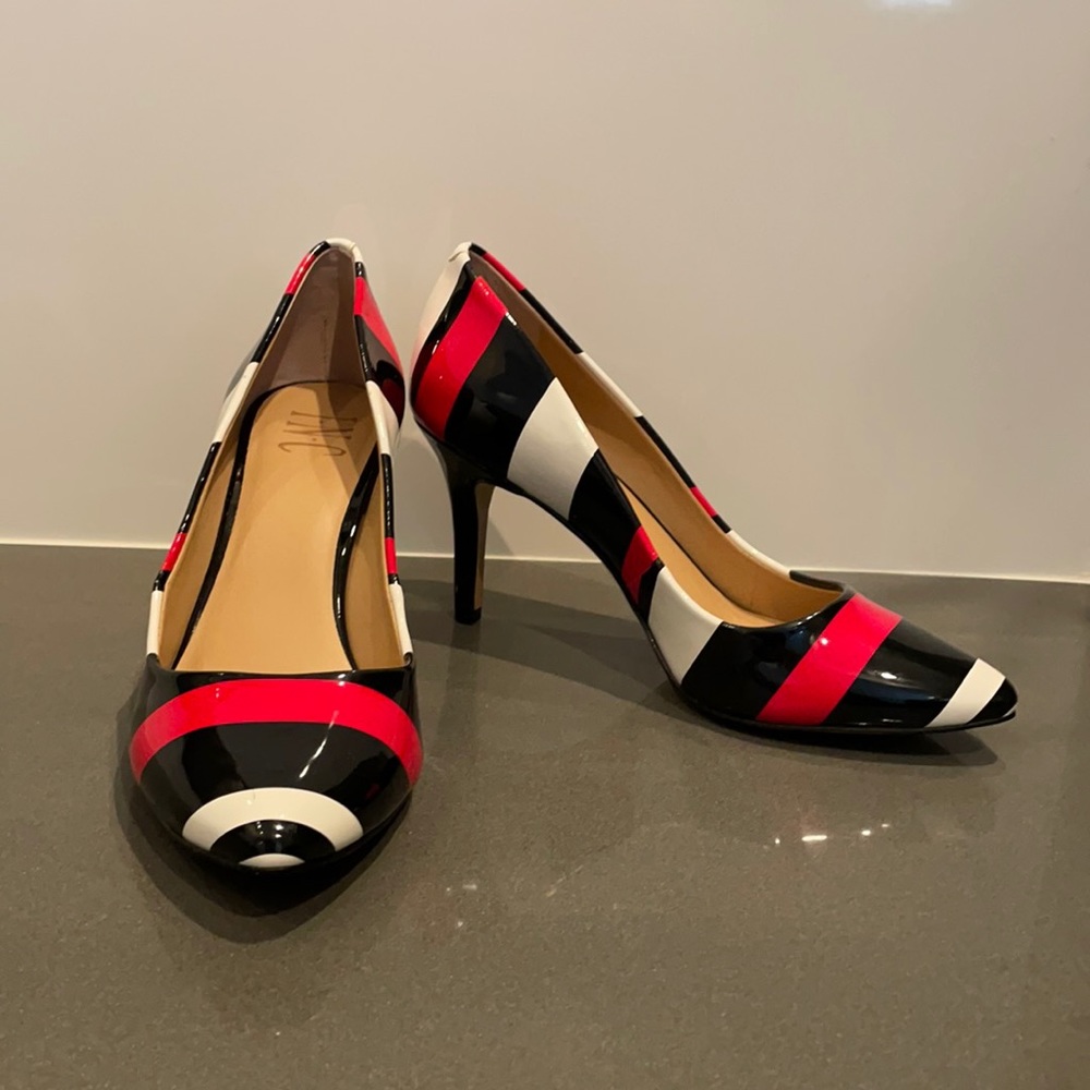 INC Striped Heels